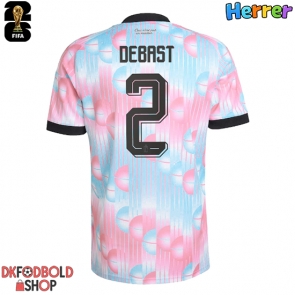 Belgien Zeno Debast #2 Udebanetrøje VM 2026 Kort ærmer